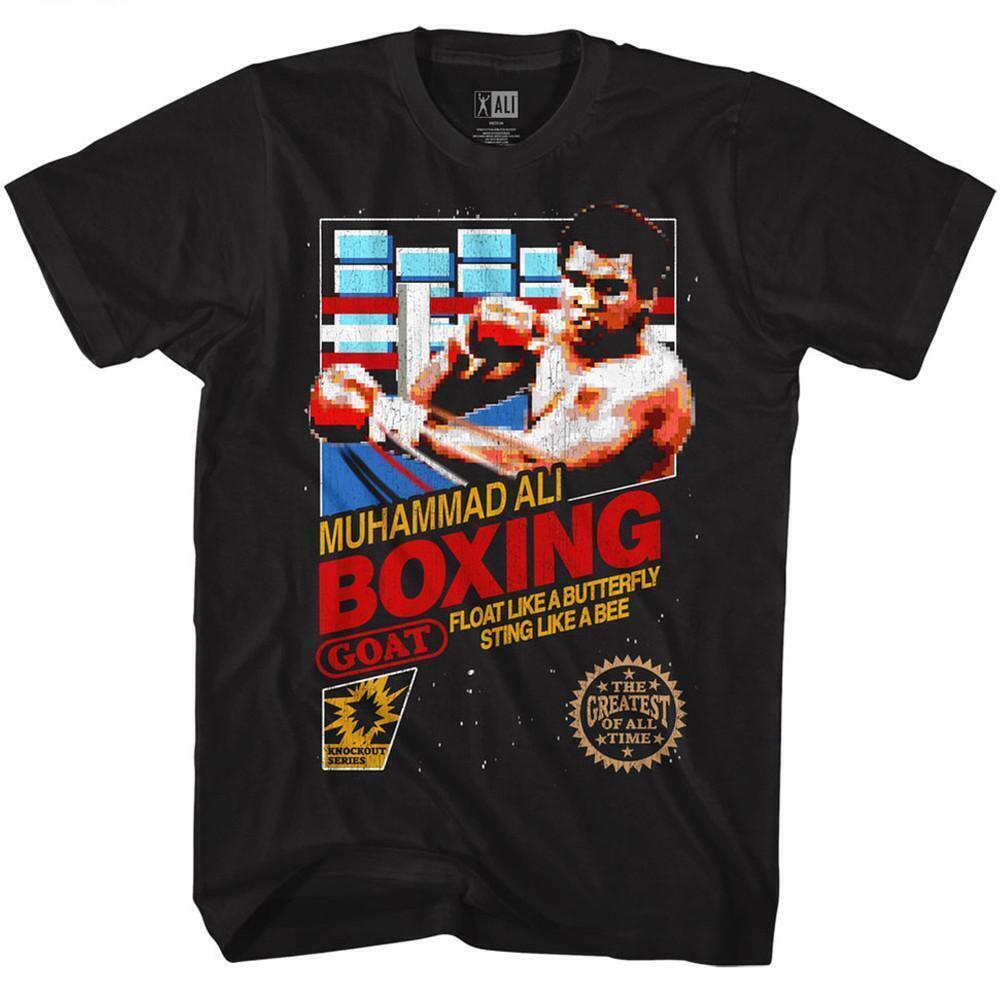 Muhammad Ali Boxing Black Adult T Shirt